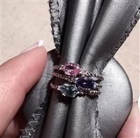 Ring Soprana Gioielleria Woman in White Gold OB ZAFFIRO ROSA - OB ZAFFIRO ROSA